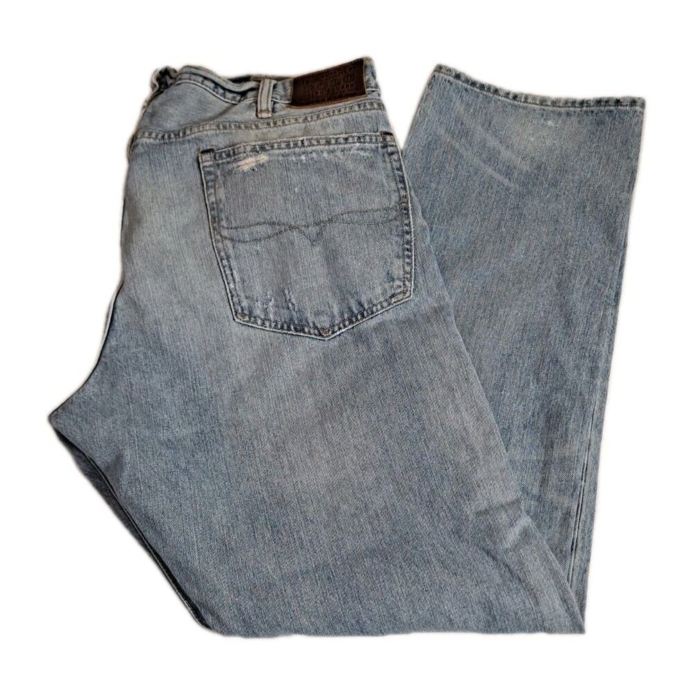 Polo Ralph Lauren Men's Jeans Size 40 x 32 Distressed Straight 100% Cotton - Picture 3 of 14